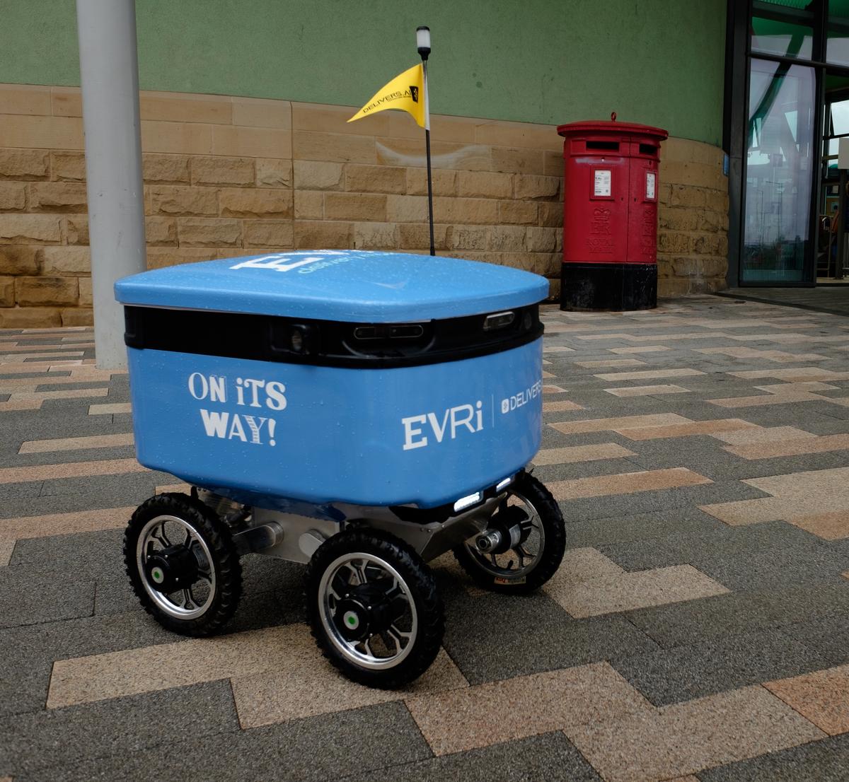 Robot delivery illustration